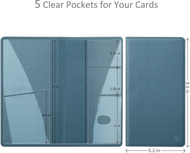 FINPAC Car Registration and Insurance Card Holder, Vehicle Glove Box Card Organizer Wallet Automobile Accessories for License - Image 2